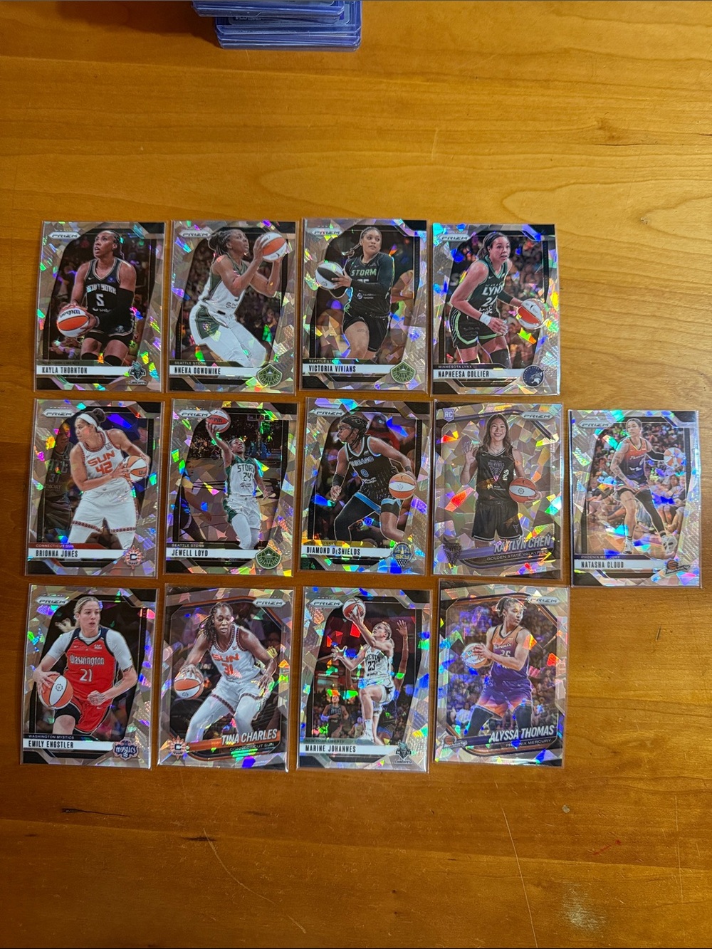 Basketball Trading Card Collector Set - Holographic WNBA Player Cards